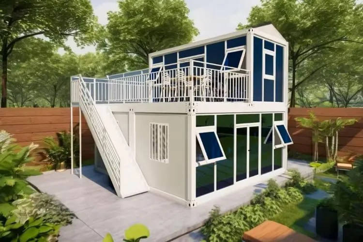 Amazon Has a 2-Story Mansion-Inspired Tiny House with 6 Bedrooms, Floor-to-Ceiling Windows, and a&nbsp;Terrace